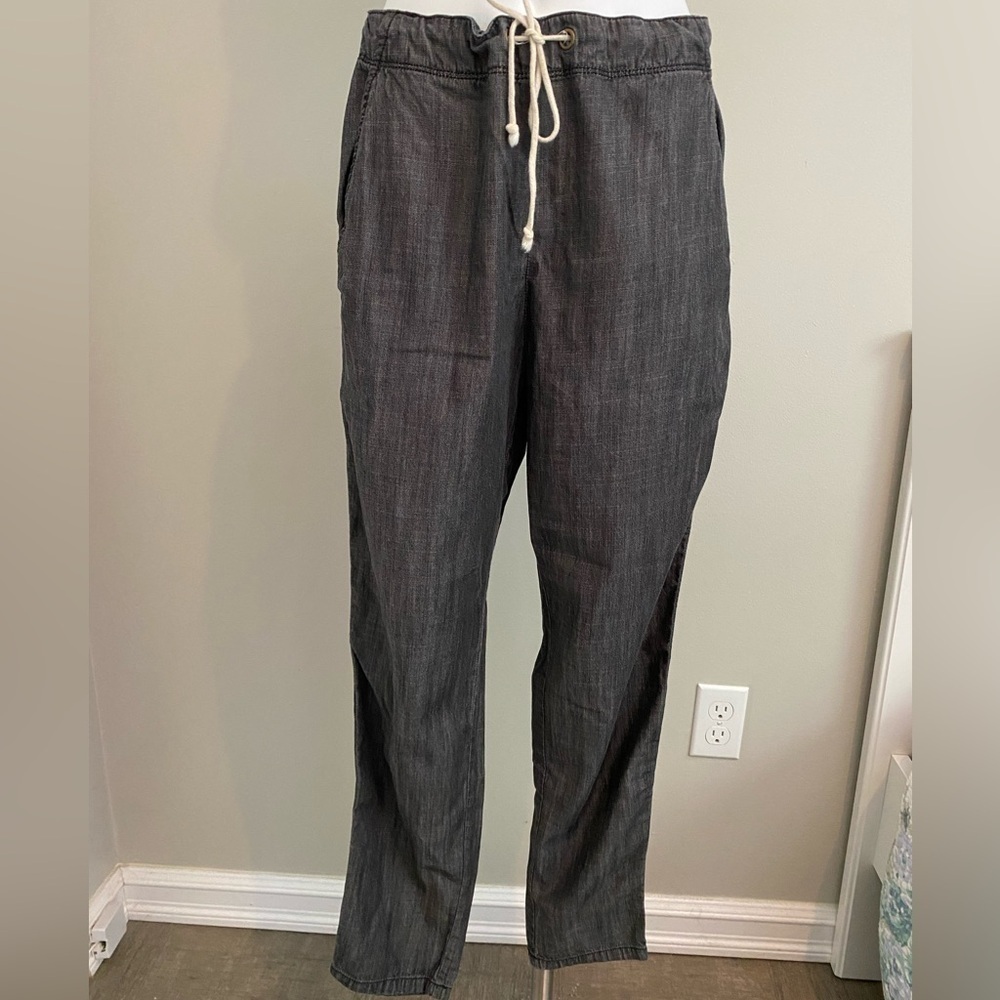 EILEEN FISHER | Grey Tencel Cotton Drawstring Jogger Pant Size XS - Picture 2 of 10